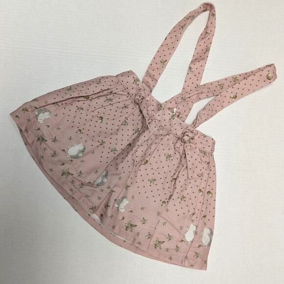 Dr Kid Pink Hedgehog Suspenders Skirt 3T 36m - Picture 1 of 5
